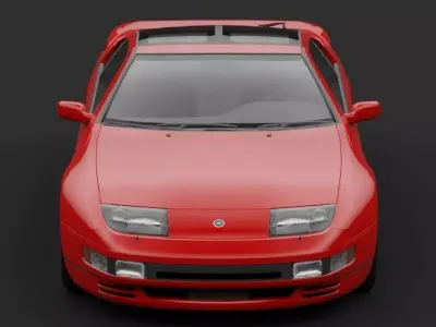 Nissan 300ZX Z32 Low-poly 3D model