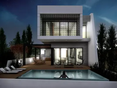 LEO17 modern villa in cyprus 3D model