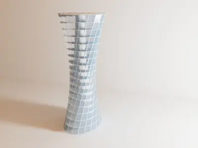Helix building Free low-poly 3D model