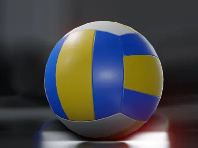 volleyball ball Low-poly 3D model buy