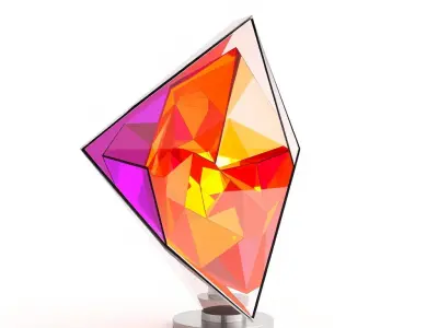 Abstract Geometric Sculpture Model Pack Low-poly 3D model