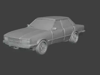 3D Printable TC3 Retro 4 Door - Argentine Variant 3D print model 3D print model