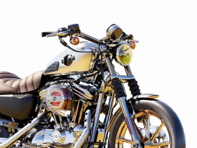 harley davidson iron 883  3D model purchase