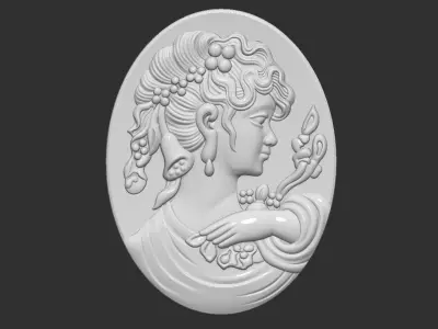 Cameo pendant 3D print model