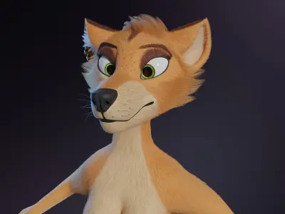 Rachel Anthro Dingo 3D model