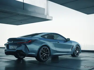 Moody car exhibition scene SWR 3D model