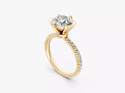 ENGAGMENT RING-RJ044 3D print model