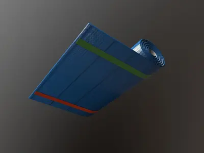 Yoga Mat Low-poly 3D model