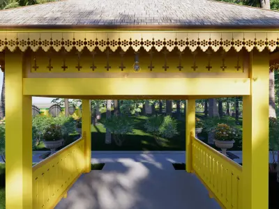 Pendopo of the Sambas Sultanate Palace 3D model