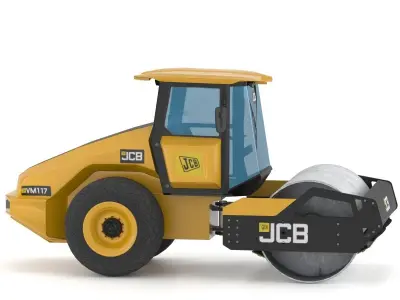 Compactor JCB VM117 Low-poly 3D model