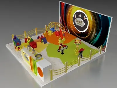 Booth Exhibition Stand a394a  3D model
