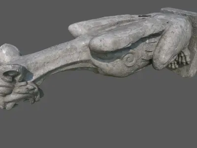 Gargoyle04 Low-poly 3D model