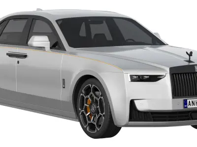 Ghost luxury sedan 3D model