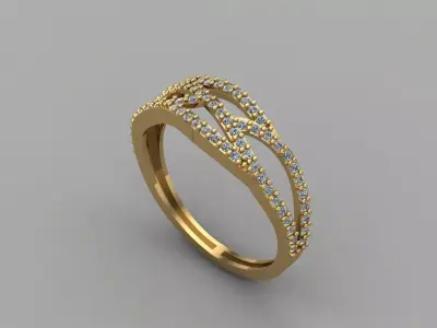 Women Ring 3DM Womens Ring 3d models 3D print model 3D print model 46