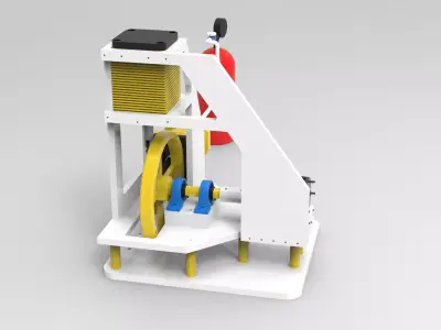 3KW Stirling Engine Generator  3D model