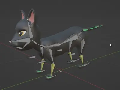 Stylize Cat Low-poly 3D model