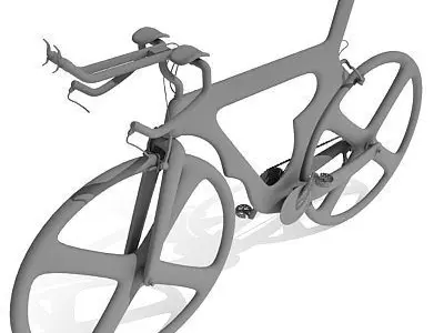Detailed not textured Bike UT 5 3D model