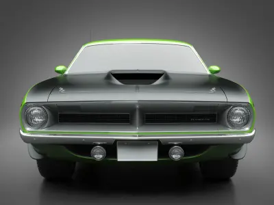 1970 Plymouth AAR Cuda 3D model