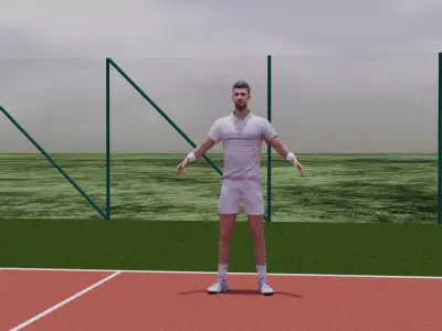 Novak Djokovic  3D model