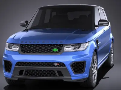 Land Rover Range Rover Sport SVR 2017 VRAY 3D model