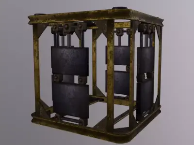 Crate Sheel Low-poly 3D model