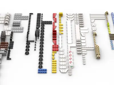 TwindBricks3D - 21108 Ghostbusters Ecto-1 3D print model