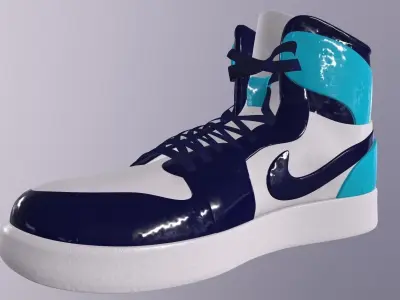 NIKE AIR JORDAN 1 SHOES PBR Low-poly 3D model