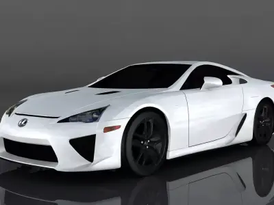 Lexus LFA Low-poly 3D model