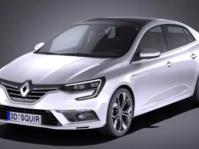 Renault Megane Sedan 2017 3D model