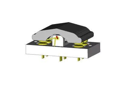 DPDT Momentary Switch 3D print model