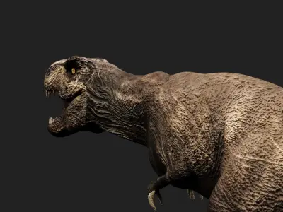 T- rex dino Low-poly 3D model