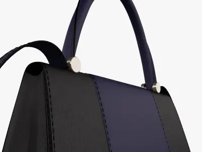 MaxMara Jbag Black Low-poly 3D model