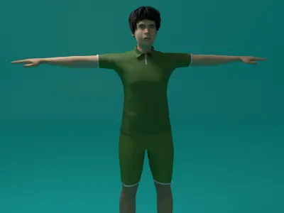 Tennis Player Man 3D model purchase