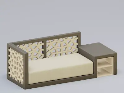 Geometric Pattern sofa 3D model