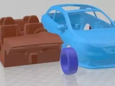 Seat Ibiza Cupra 2010 Printable Car  3D print model