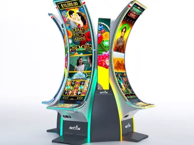 Neptune Double Casino Slot Machine Low-poly 3D model