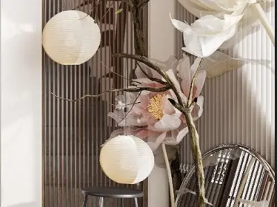 flower decor 3D model