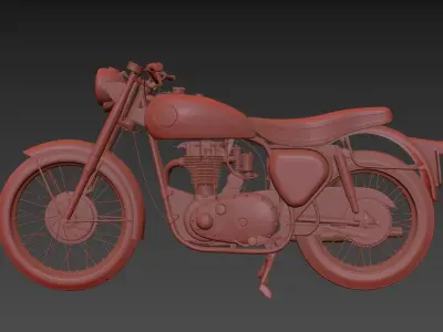 BSA M24 Gold Star Low-poly 3D model