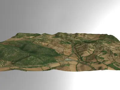 Valley Farming in Southern Spain Free 3D model