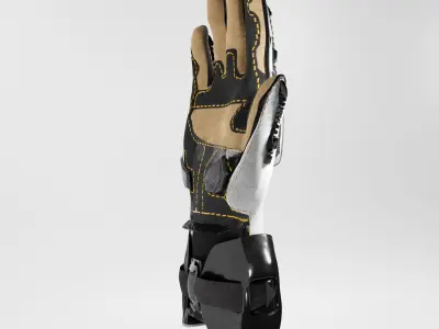 Motorcycle Glove - Handroid 3D model