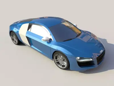 Audi R8 3D model 19