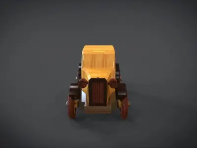 1935 Sedan Toy Car Low-poly 3D model