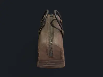 retro HandBag Low-poly 3D model