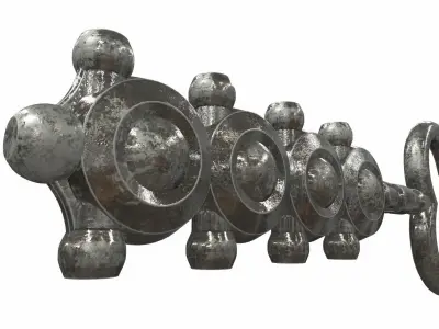 Ornamental key 2 3D model