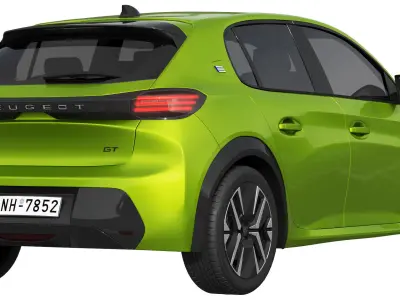 Peugeot e-208 2024 3D model