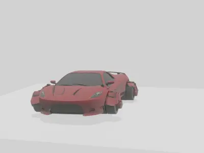 Mirage Transformers Low-poly 3D model