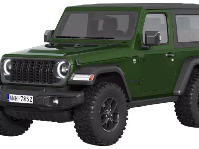 Jeep Wrangler Willys 2024 3D model