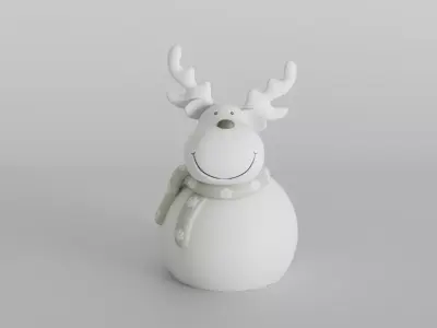 Adorable Snowman Reindeer for Christmas Decor  3D print model