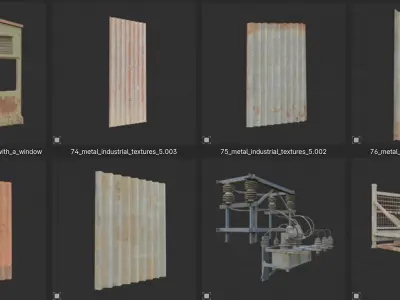 Industrial Decoration Asset Pack Low-poly 3D model