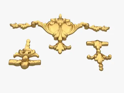 Classic decor ornament 228 3D model
